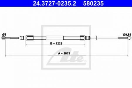   BMW X3 E83  L 04- L L=1613mm 24.3727-0235.2 ATE