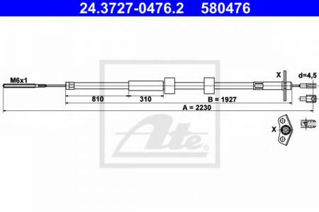   MER G-KLASSE W461 90-/W463 90- L L=2230MM 24372704762