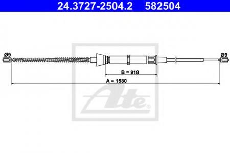    SKODA FABIA -07/VW POLO 1580 24372725042 ATE