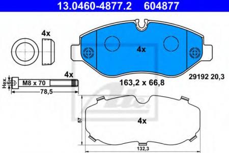 13.0460-4877.2    MB SPRINTER 209CDI-324CDI, VW CRAFTER 30 / 35 2.5TDI 06> 13.0460-4877.2