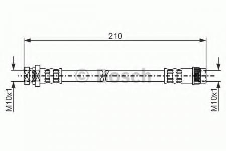 Bremsschlauch Bosch 1987476044 1987476044 BOSCH