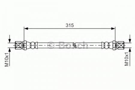 BREMSSCHLAUCH 1987476263 BOSCH