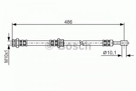 BREMSSCHLAUCH 1987476283 BOSCH