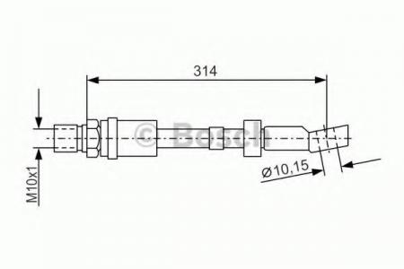 BREMSSCHLAUCH 1987476408 BOSCH