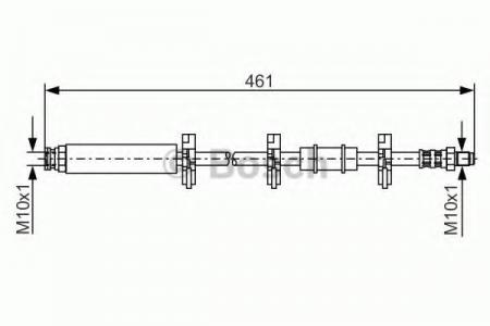 BREMSSCHLAUCH BOSCH 1987476463 1987476463