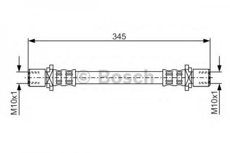 BREMSSCHLAUCH 1987476943 BOSCH