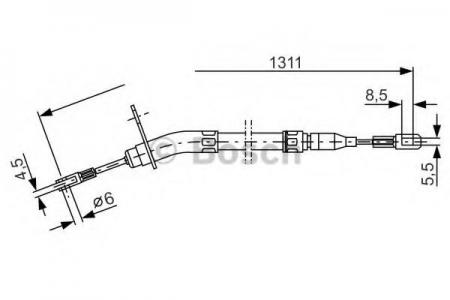 BREMSSEIL 1987477010 BOSCH