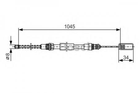 BREMSSEIL 1987477334 BOSCH