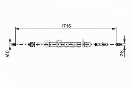 BREMSSEIL 1987477599 BOSCH