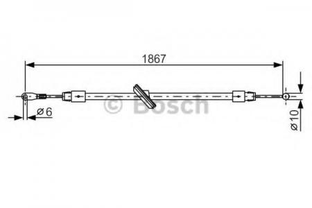 1987482028 VW Crafter 2.5TDI 06- R (L=1867mm)  1987482028 BOSCH