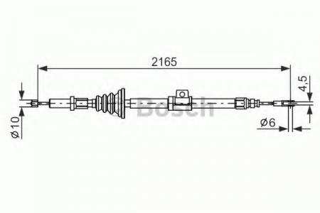 BREMSSEIL BOSCH 1987482105 1987482105