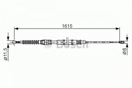 BREMSSEIL BOSCH 1987482328 1987482328