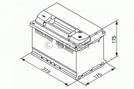  S5 75AH 730A 315X175X175 (-+) 0 092 S5E 100