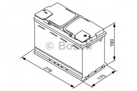  S6 70AH 760A 278X175X190 (-+) 0 092 S60 080