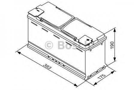  BOSCH S5 AGM 12V 105AH 950A ETN 0(R+) B13 394X175X190MM 29.4KG 0092s5a150