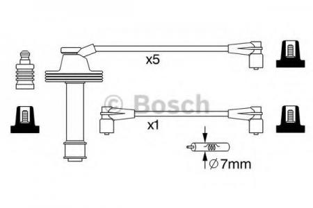 Zuendleitungssatz Bosch 0986357232 0986357232 BOSCH