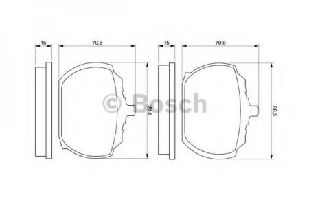 BREMSBELAG 0986463641 BOSCH