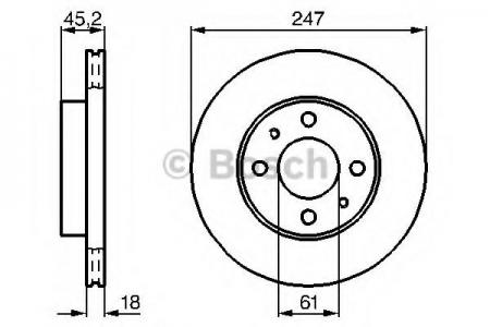 0986478459 NISSAN ALMERA I 1.4-1.6I/2.0D 95- F 0986478459