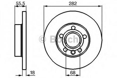   VW TRANSPORTER IV 1.9-2.8 90-03  D=282. 0986478870