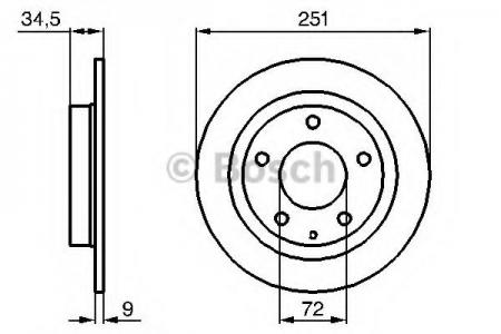 0986479208 (M5028P) MAZDA 323 1.5-2.0I 94- R 0986479208