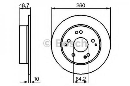 0986479225 HONDA Civic VI 1.4-2.0i 01- R 0986479225 BOSCH