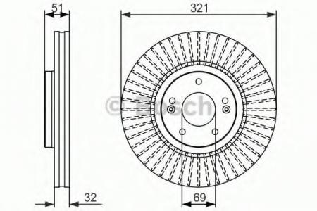   HY: ix55 3.0 V6 CRDi 4WD/3.8 V6 4WD 07- 0 986 479 692 BOSCH