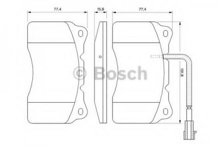 BREMSBELAG 0986494067 BOSCH