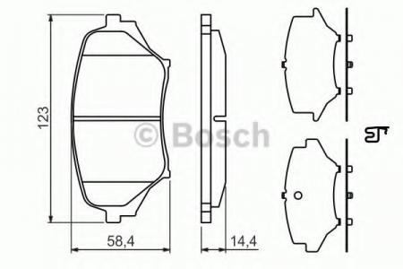 BREMSBELAG 0986494322