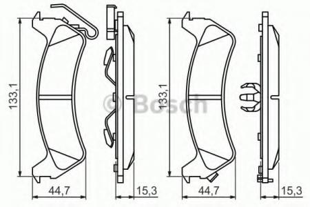 BREMSBELAG 0986494348