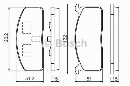 BREMSBELAG 0986494457 BOSCH