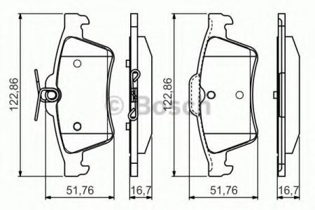   FORD FOCUS II/MAZDA 3/OPEL VECTRA C/VOLVO S40  0986495055 BOSCH