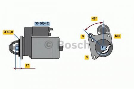  12V, 1.7KW 0001138047 BOSCH