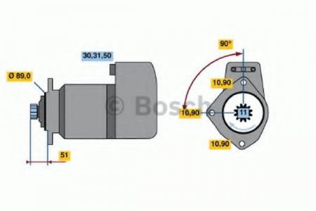 BOSCH [S10]  24V, 6.6KW 0001417024