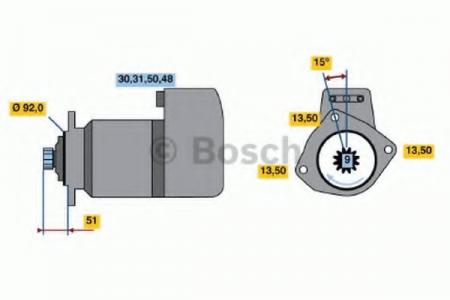 BOSCH [S10]  24V, 9KW 0001510025