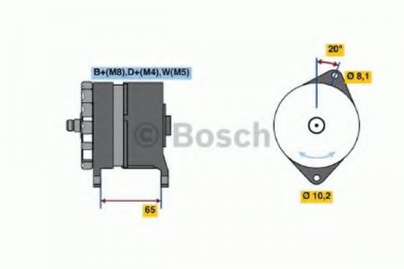 BOSCH [S10]  28V, 80A 0120468154