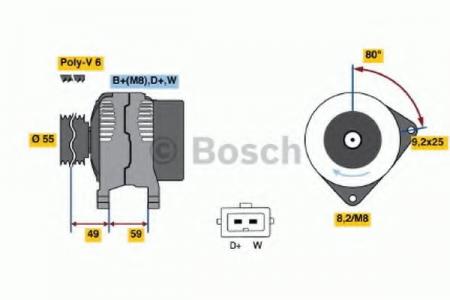 BOSCH [S10]  14V, 90A 0123320006