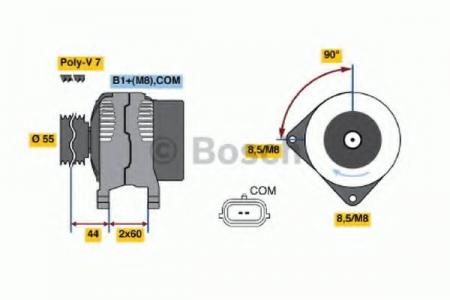 DREHSTROMGENERATOR 0124425039 BOSCH