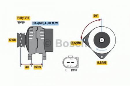 DREHSTROMGENERATOR 0124515035 BOSCH