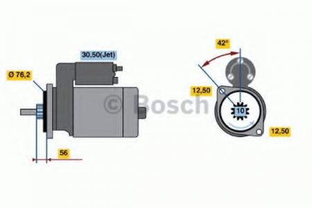 BOSCH 0986016300  12V, 1.1KW 0986016300