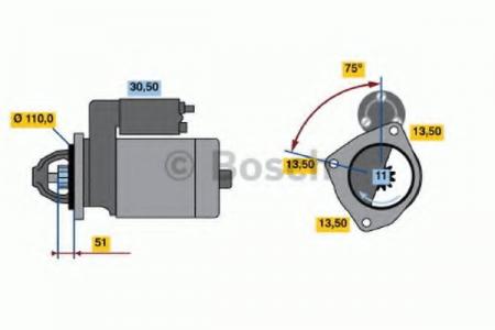 BOSCH 0986017980  24V, 4KW 0986017980