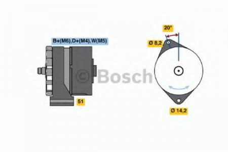 BOSCH 0986034370  28V, 55A 0986034370