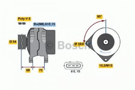 DREHSTROMGENERATOR 0986044841 BOSCH