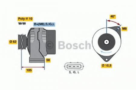 DREHSTROMGENERATOR 0986045170 BOSCH