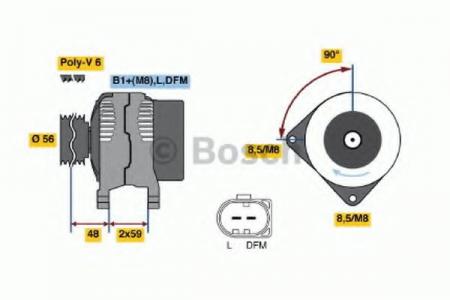 DREHSTROMGENERATOR 0124325097 BOSCH