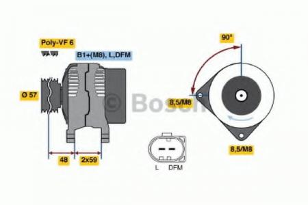 DREHSTROMGENERATOR 0124625010 BOSCH