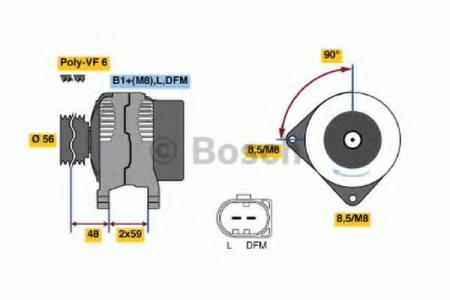 DREHSTROMGENERATOR 0986047250 BOSCH