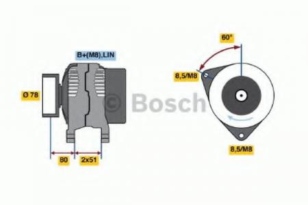 DREHSTROMGENERATOR 0986048380 BOSCH