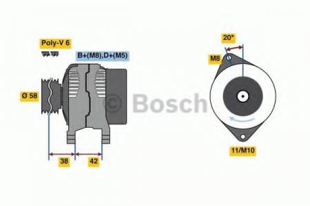 DREHSTROMGENERATOR BOSCH 0986081000 0986081000