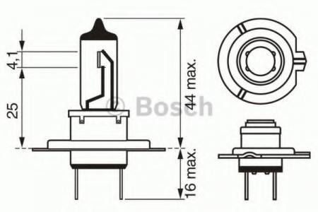   H7 12V 55W PX26D PLUS 50 (   50%) 1987302079