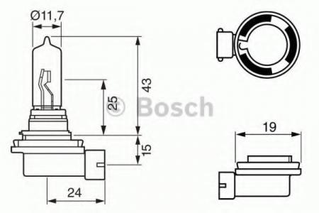   H9 12V 65W PGJ195 PURE LIGHT ( ) 1987302082